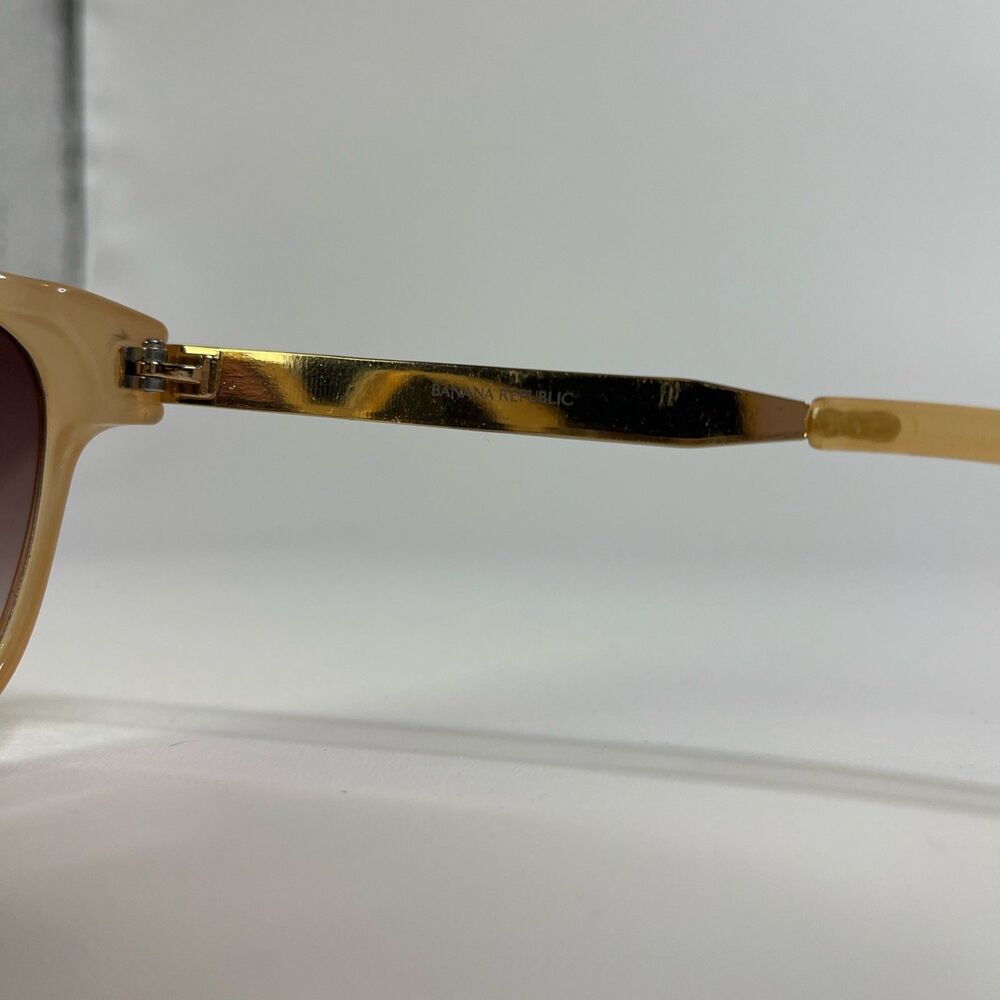 Banana Republic Sunglasses Women's Pink and Rose Gold Frames Round Gradient Lens - Picture 6 of 6